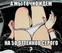 а мы точно идем на 50 оттенков серого ?