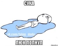 сука люк лопнул