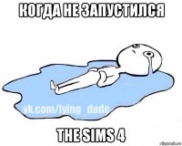 когда не запустился the sims 4