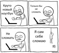 Круто новый ноутбук Только-бы не сломать Не сломать Я сам себе сломаю