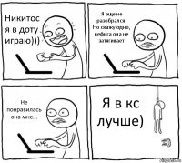 Никитос я в доту играю))) Я еще не разобрался! Но скажу одно, нефига она не затягивает Не понравилась она мне... Я в кс лучше)