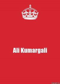 Ali Kumargali