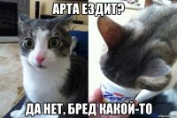 арта ездит? да нет, бред какой-то