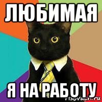 любимая я на работу