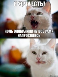 Я ХОЧУ ЕСТЬ! Ноль внимания!! ну всё сами напросились