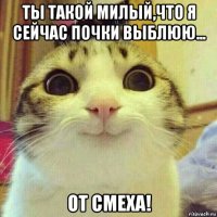 ты такой милый,что я сейчас почки выблюю... от смеха!