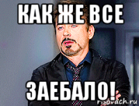 как же все заебало!