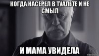 когда насерел в туалете и не смыл и мама увидела