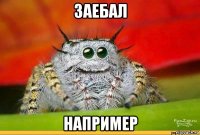 заебал например
