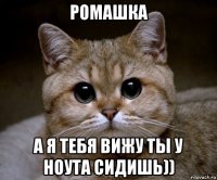 ромашка а я тебя вижу ты у ноута сидишь))