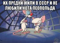 их предки жили в ссср и не любили кота леопольда 