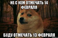 не с кем отмечать 14 февраля буду отмечать 13 февраля