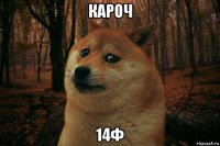 кароч 14ф