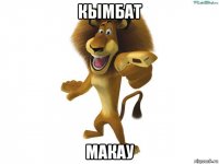 кымбат макау