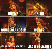 Dota 2 CS: GO Borderlands 2 Dota 2 Call of Duty: Black Ops II League of Legends