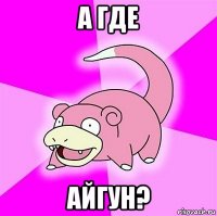 а где айгун?