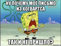 ну почему моё письмо из хогвартса так и не пришло?