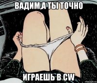 вадим,а ты точно играешь в cw