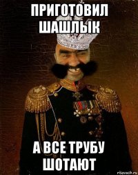 приготовил шашлык а все трубу шотают