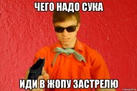 чего надо сука иди в жопу застрелю