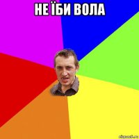 не їби вола 