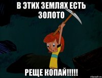 в этих землях есть золото реще копай!!!!!