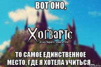 вот оно, то самое единственное место, где я хотела учиться...