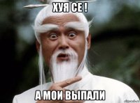 хуя се ! а мои выпали