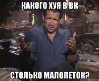 какого хуя в вк столько малолеток?