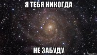 я тебя никогда не забуду