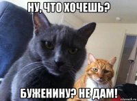 ну, что хочешь? буженину? не дам!