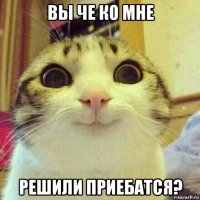 вы че ко мне решили приебатся?