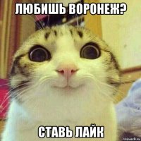 любишь воронеж? ставь лайк