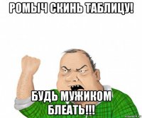 ромыч скинь таблицу! будь мужиком блеать!!!