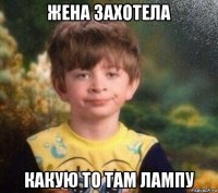 жена захотела какую то там лампу