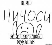 ничо сиби как ты это сдэлал?