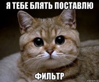 я тебе блять поставлю фильтр