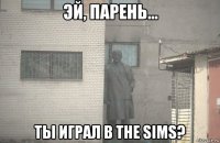  ты играл в the sims?