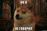 но я не говорил