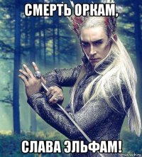 смерть оркам, слава эльфам!