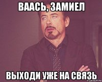 ваась, замиел выходи уже на связь