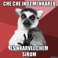 che che indz mi nkareq es nkarvel chem sirum