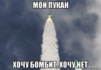 мой пукан хочу бомбит, хочу нет