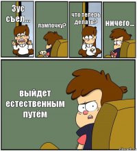 Зус съел... лампочку? что теперь делать? ничего... выйдет естественным путём