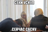 секи уснул сейчас сасну