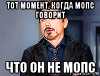тот момент, когда мопс говорит что он не мопс
