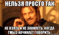 нельзя просто так не взять и не закипеть, когда гмыз начинает говорить.