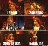 i-phone samsung leonovp htc sony xperia nokia 108