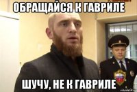 обращайся к гавриле шучу, не к гавриле