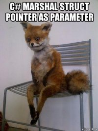 c# marshal struct pointer as parameter 